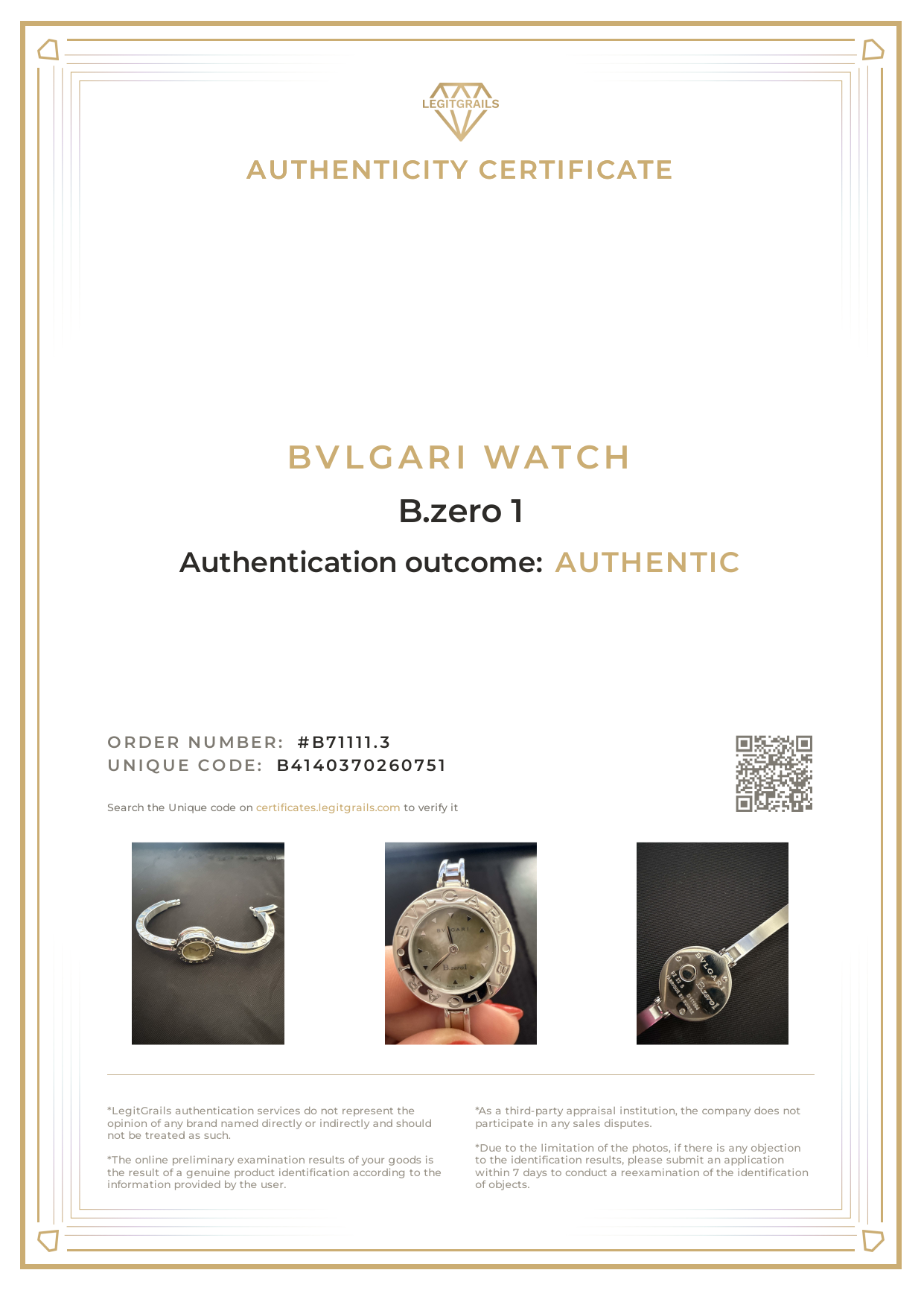 CLE25-004 - Bvlgari B.zero1
