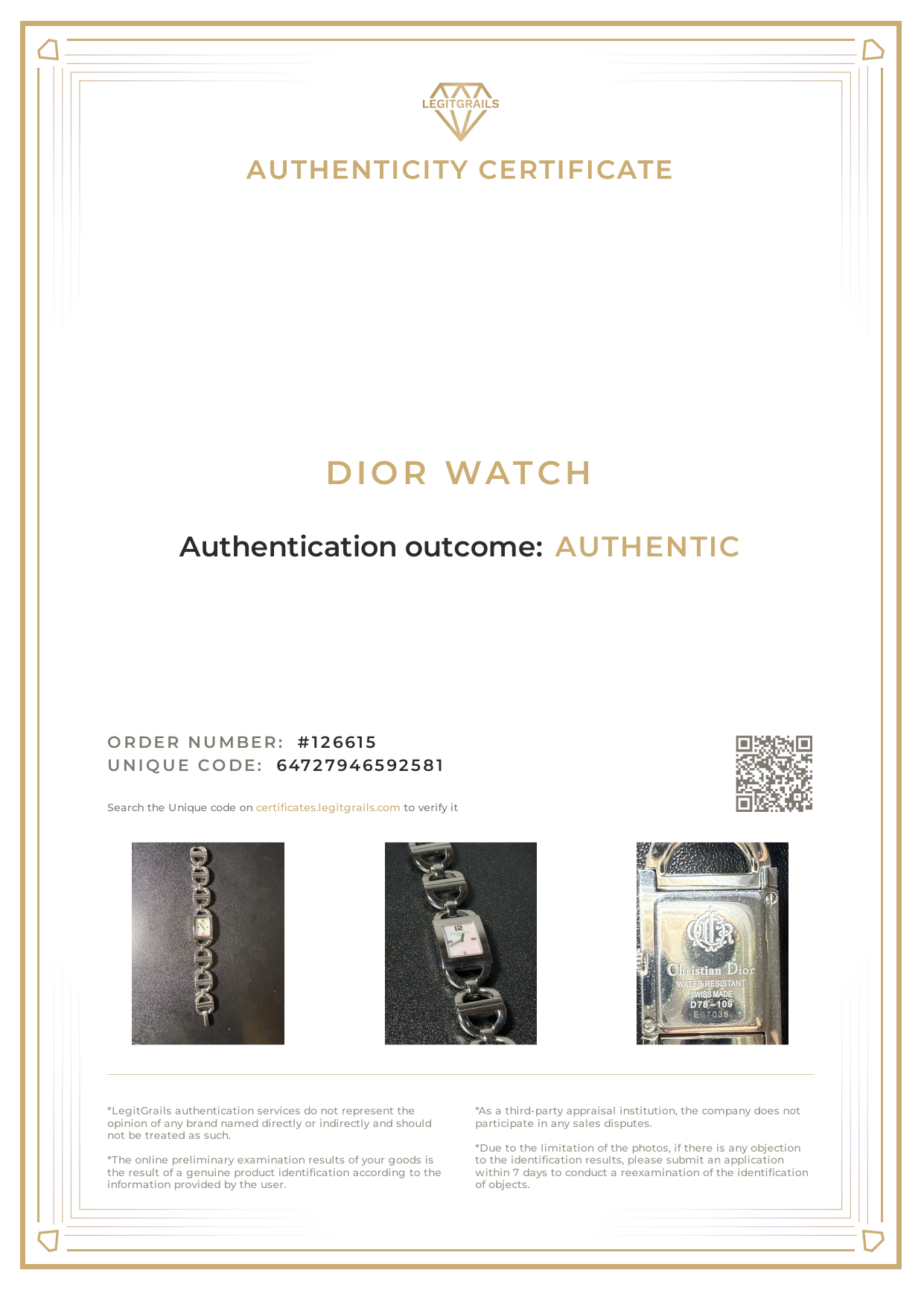 CLE25-001 Christian Dior Malice